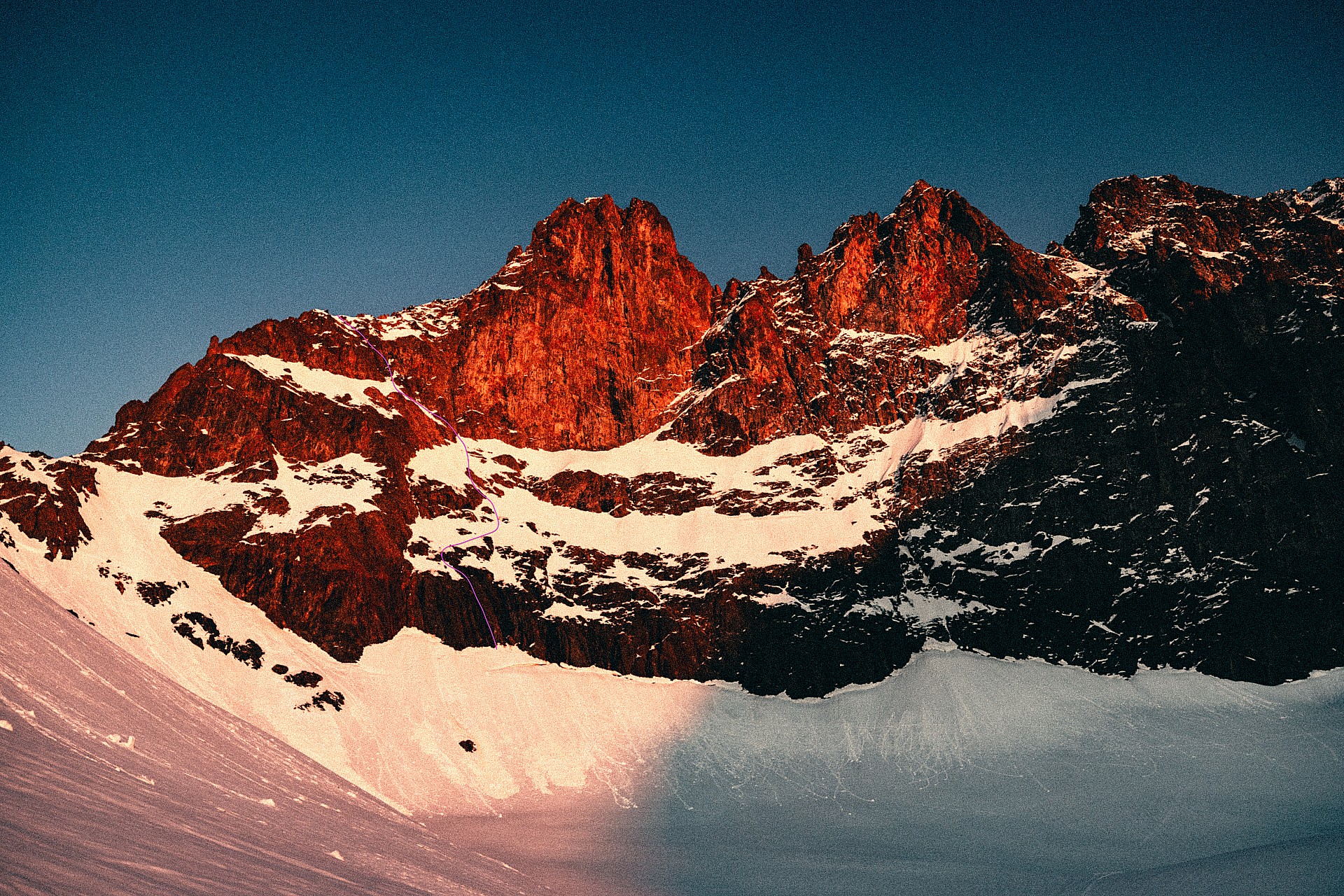 Durant le bivouac la veille de l'ouverture